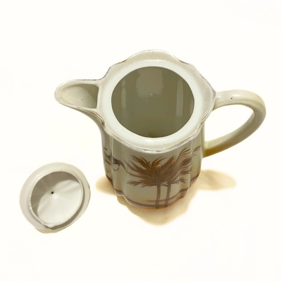 Antique Handmade Cocoa Pot - Camel and Palm Tree Design - Picture 7 of 11